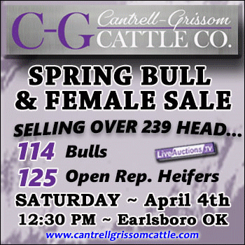 Cantrell-Grissom Cattle Co. Bull & Female Production Sale