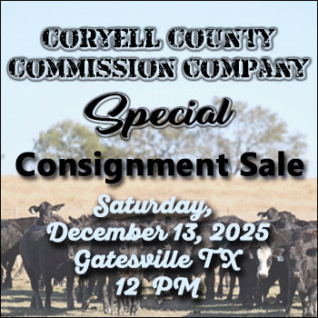 Coryell County Commission Company Special Consignment Sale