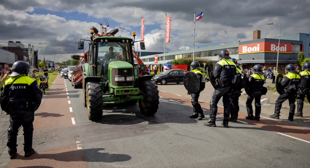 Police fire on Dutch farmers protesting Environmental Rules