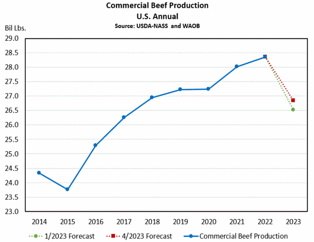 2023 Beef Production Forecasted to be Lower
