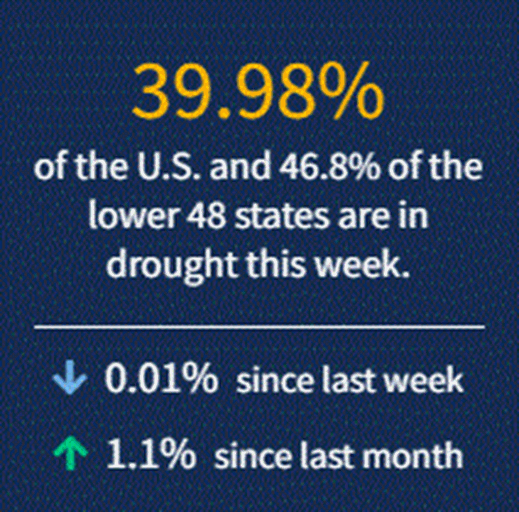 August 12th: This week’s Drought Monitor Map